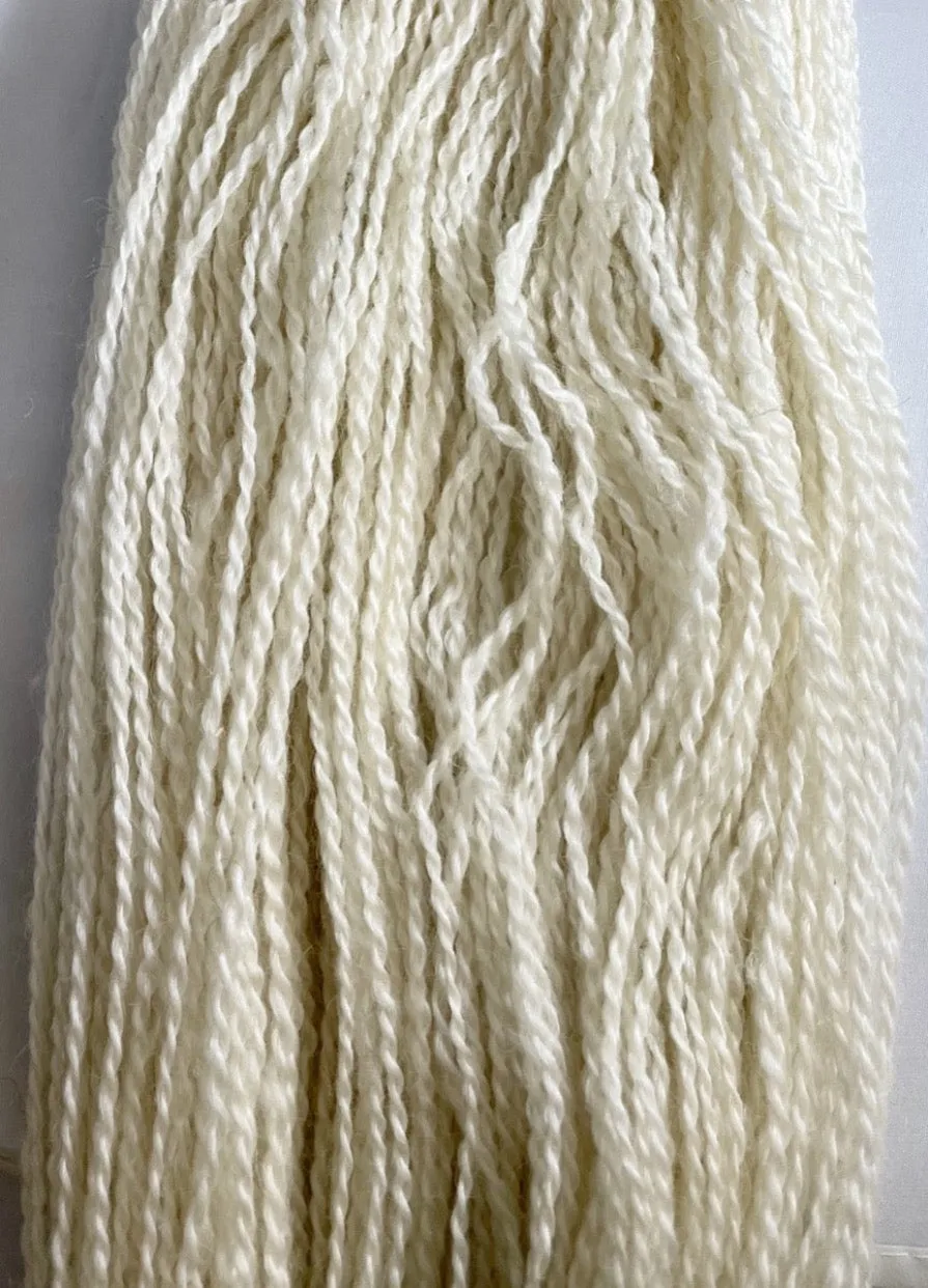 White Wensleydale Yarn - DK/light worsted