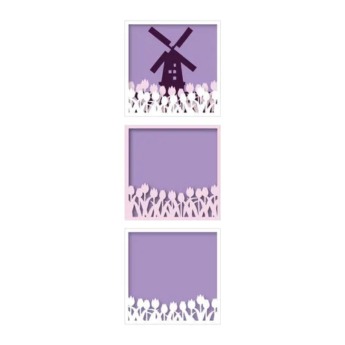 Windmill Tulips - Looking Glass Die Set DI883 Hero Arts