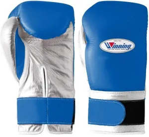 Winning Velcro Boxing Gloves - Blue · Silver