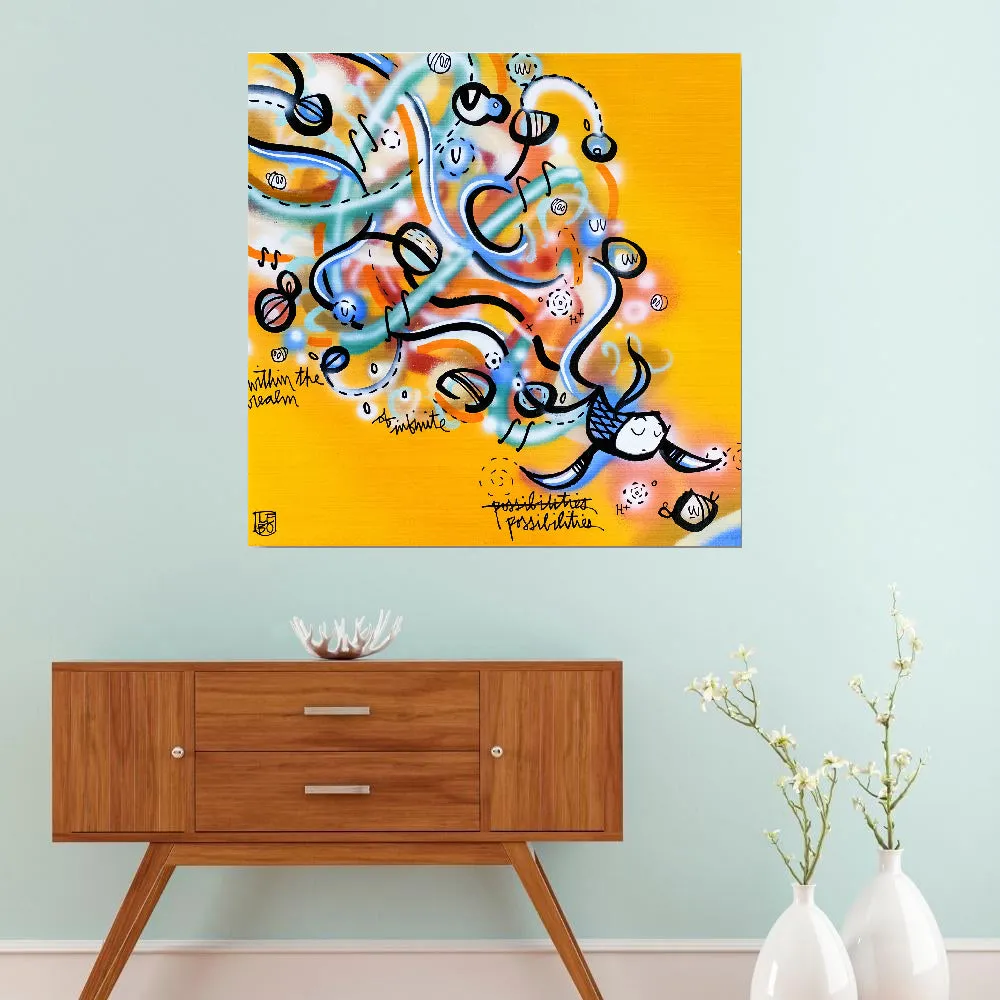 Within the Realm - Lebo Brushed Aluminum Art Bond