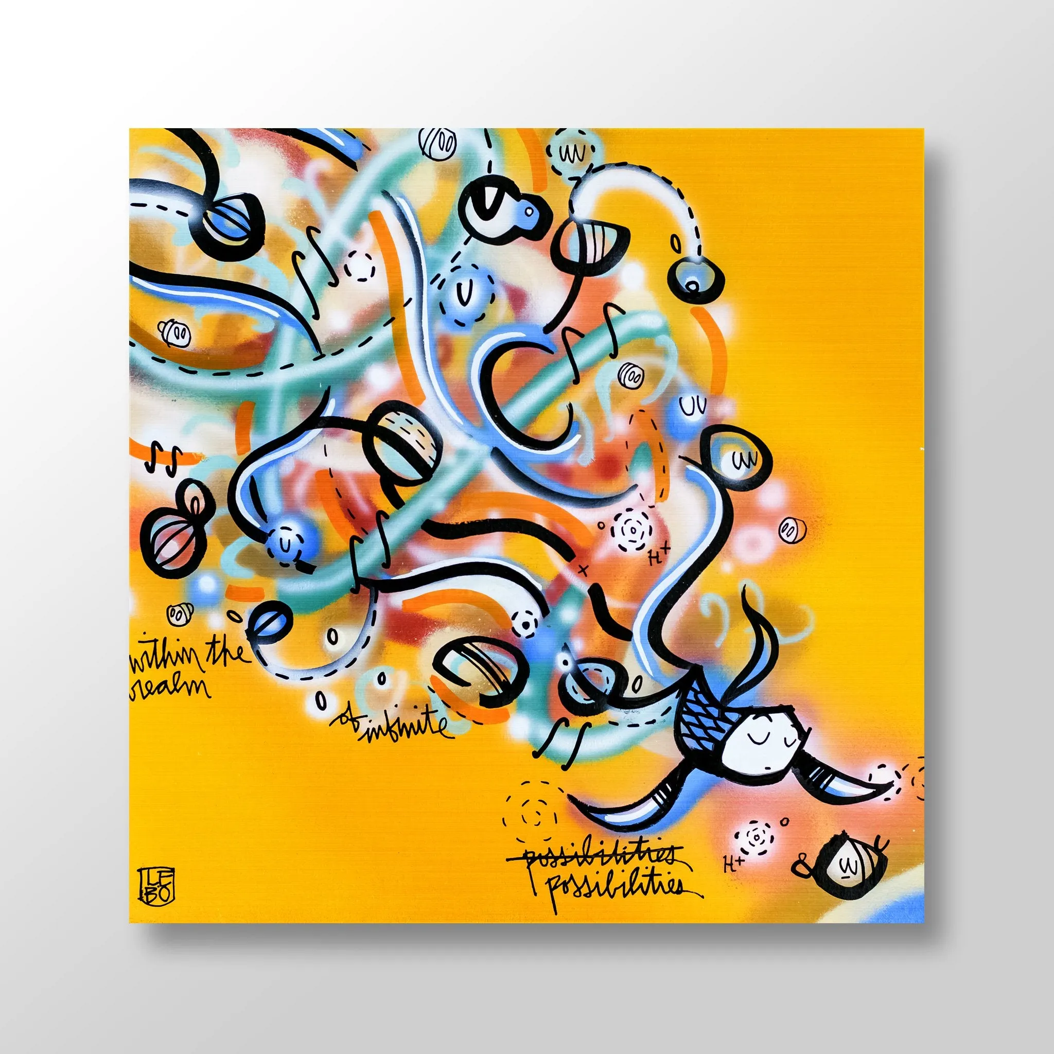 Within the Realm - Lebo Brushed Aluminum Art Bond