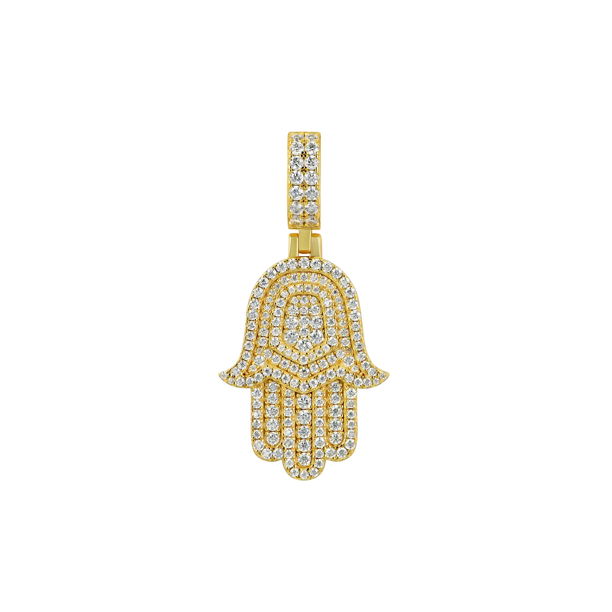 Women's Double-Layered Hamsa Pendant