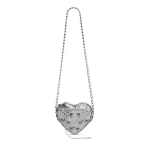 Women's Le Cagole Heart Mini Bag Metallized