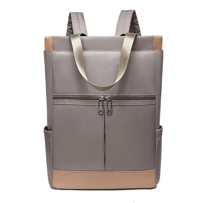 Women's Oxford Cloth Contrast Color Portable Computer Backpacks