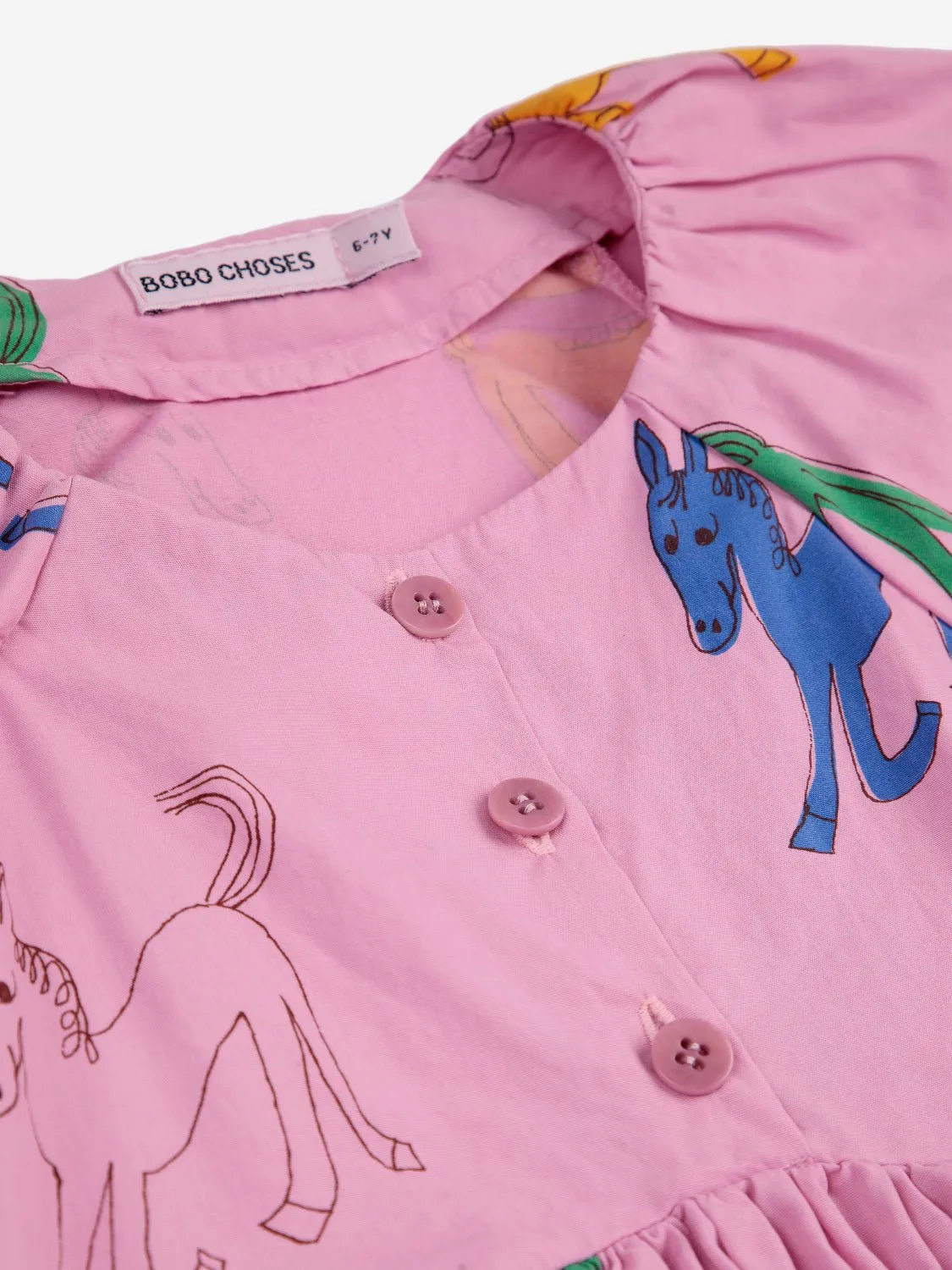 Wonder Horse All Over Woven Dress by Bobo Choses *LAST PIECE 8 years*
