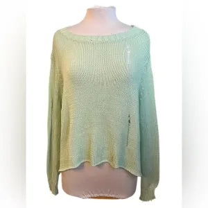 Wooden Ships Distressed Sweater - Small / XS