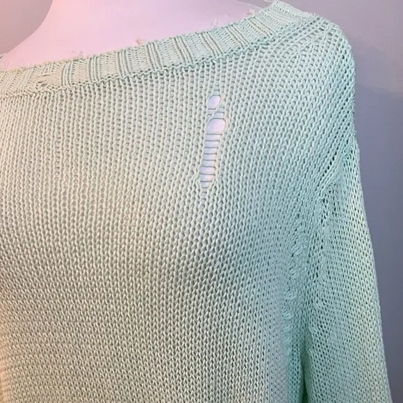 Wooden Ships Distressed Sweater - Small / XS