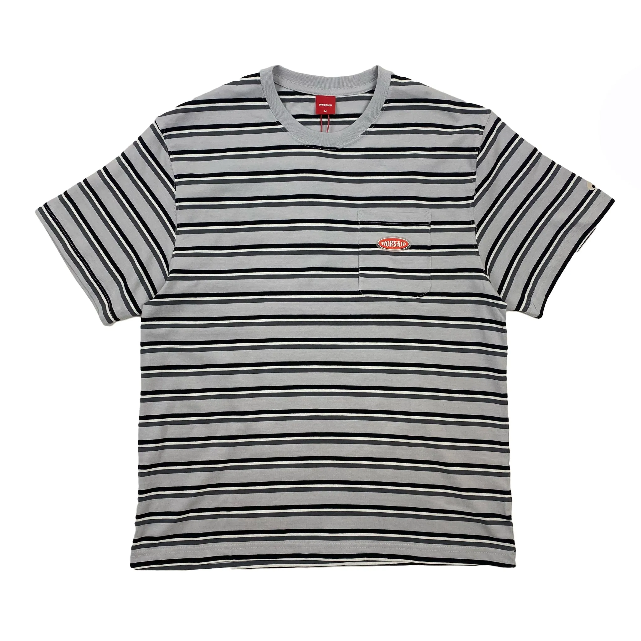 Worship Chalice Stripe Pocket Tee Vapour Sale
