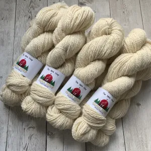 Worsted - Alma Park Exclusive Farm Yarn -  Alpaca/Merino  200 yds - white -"Ant'ny"