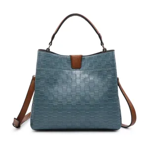 Woven Textured Hobo Bag