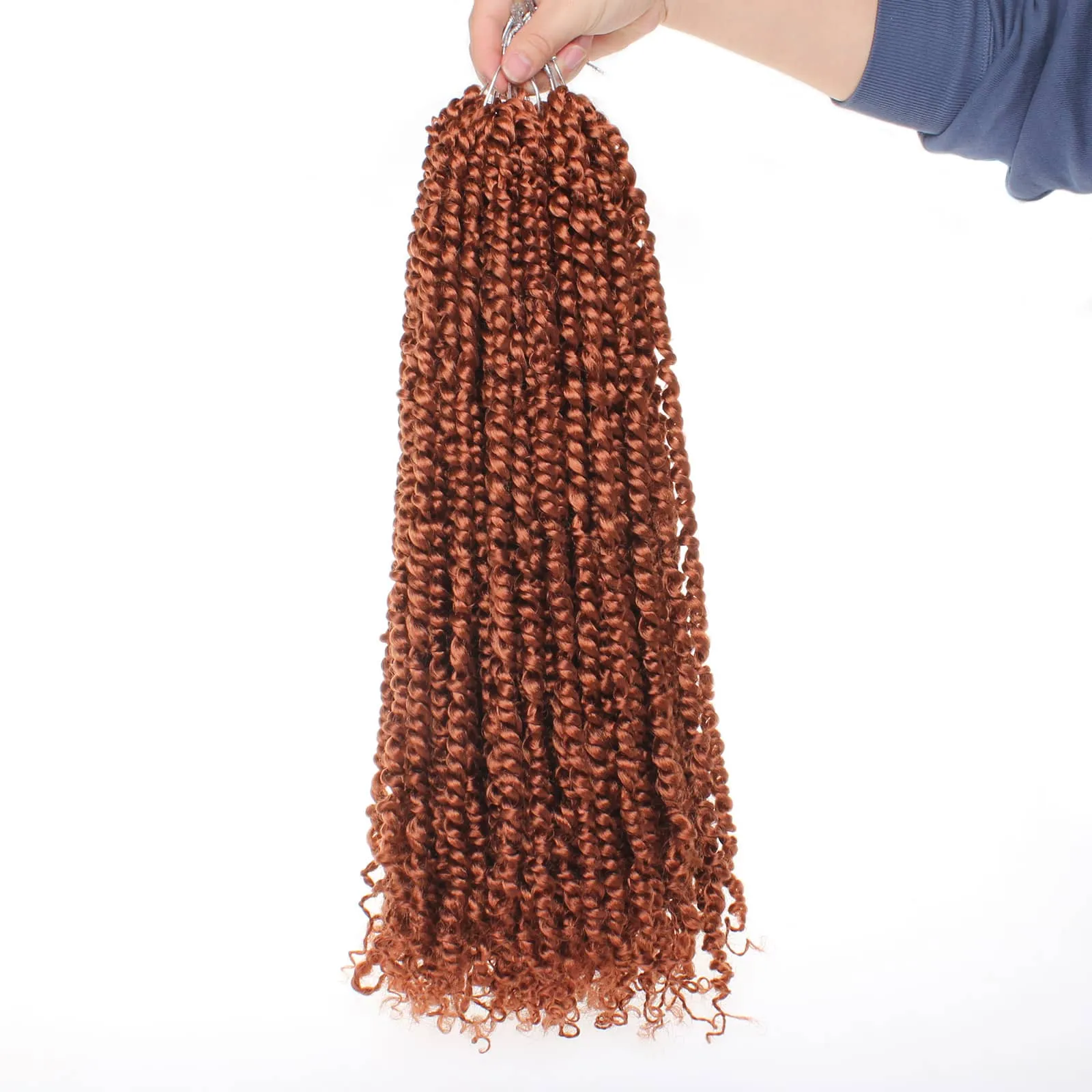 Xtrend Pre-Twisted Passion Twist Hair Ombre Crochet Braid Hair Bohemian Curl Passion Twist Synthetic Braiding Hair Extensions