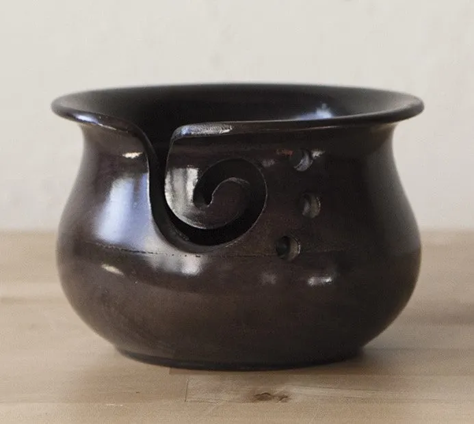 Yarn Bowl - Black Mango Wood