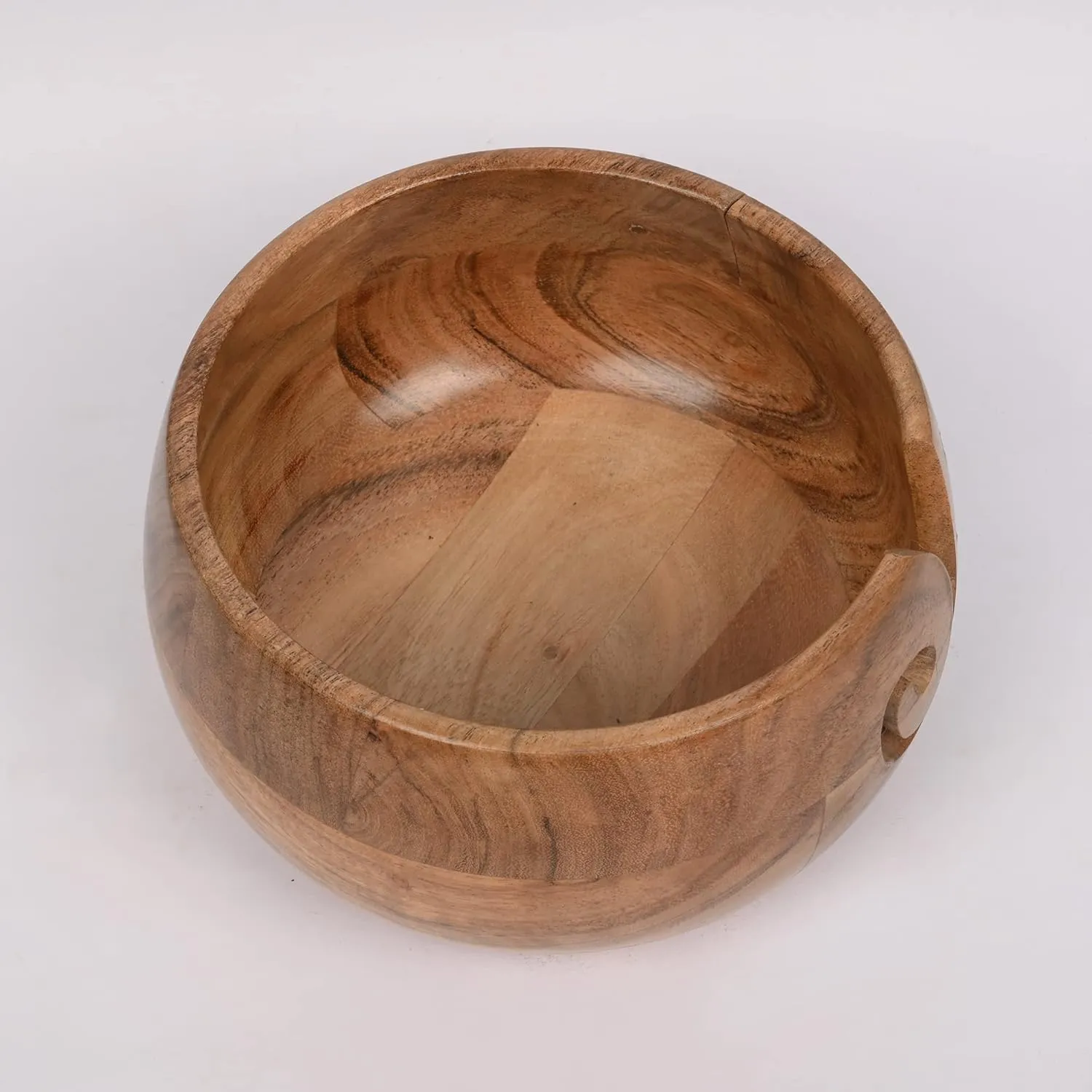 Yarn Bowl - EDHAS Acacia Wooden (7" x 7" x 4'')
