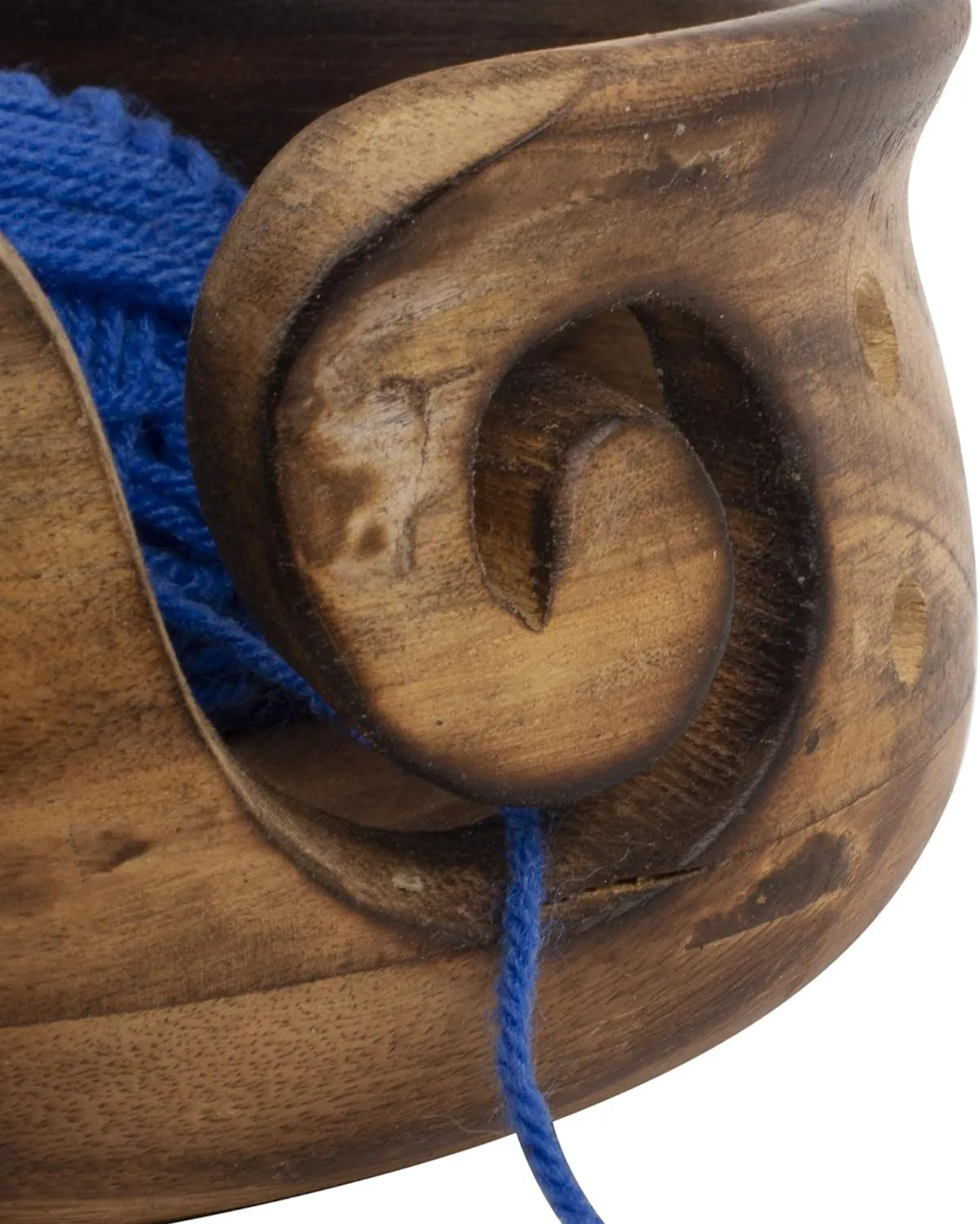Yarn Bowl - Wooden Flared Top - (6" x 3")