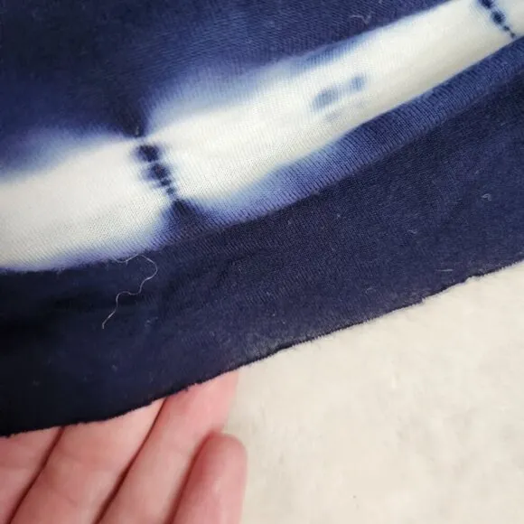 Young Fabulous &amp; Broke Cobalt Blue Tie Dye Slouchy Tank Maxi Dress Size XS