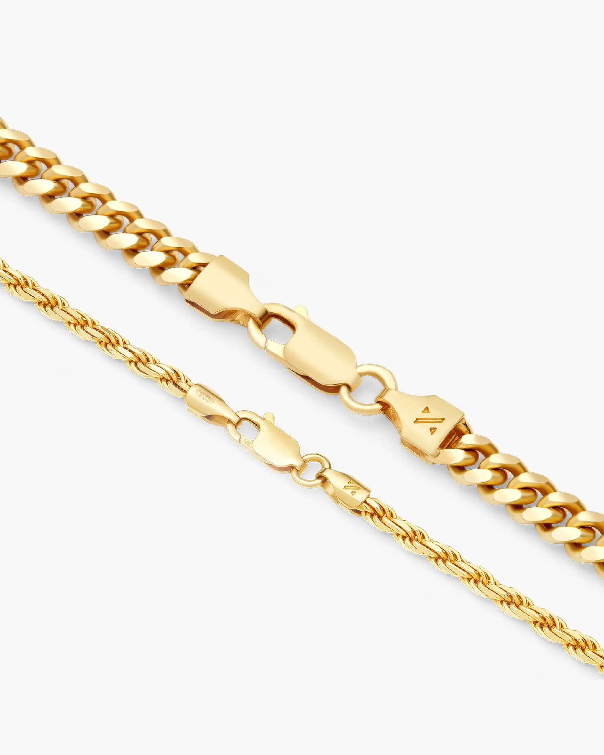 Youth Cuban   Rope Chain Stack