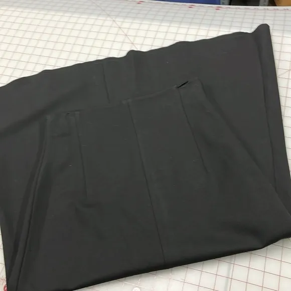 ZARA NWT Midi/Maxi A-Line Hidden Side Zipper Ponte Black Career Skirt SZ S