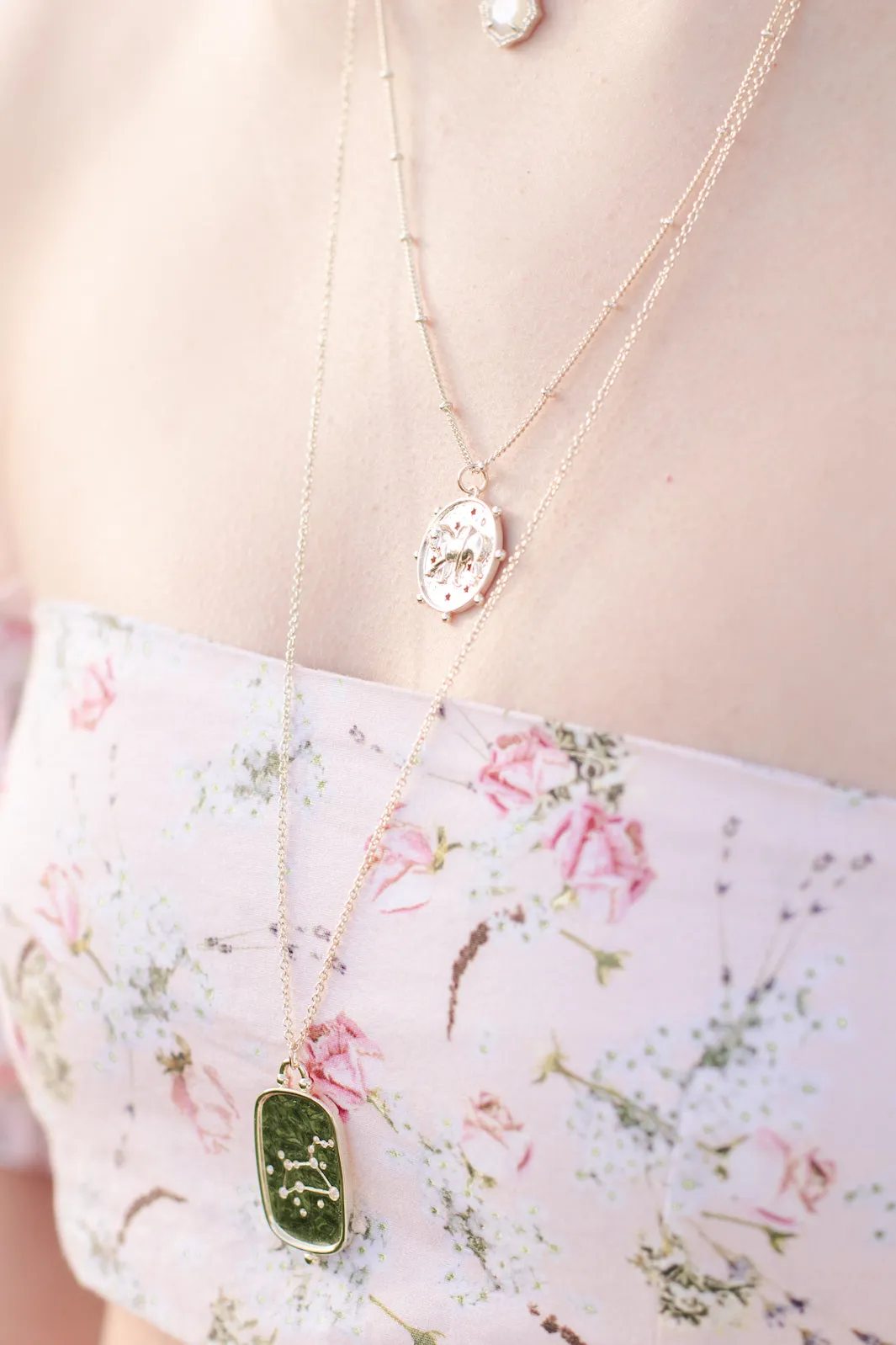Zodiac Layered Necklace, Taurus