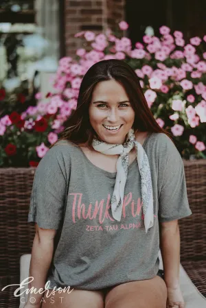 ZTA Think Pink Slouchy Tee